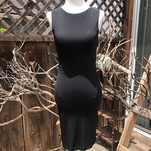 T by Alexander Wang Mesh Back Sleeveless LBD Dress